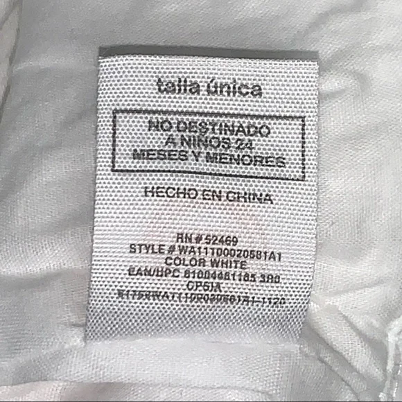 Wonder Nation |Girls Toddler One Size | White Eyelet Strap/Bow Sun Hat NEW NWT - Picture 10 of 10